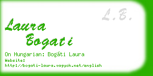 laura bogati business card