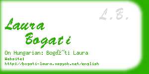 laura bogati business card